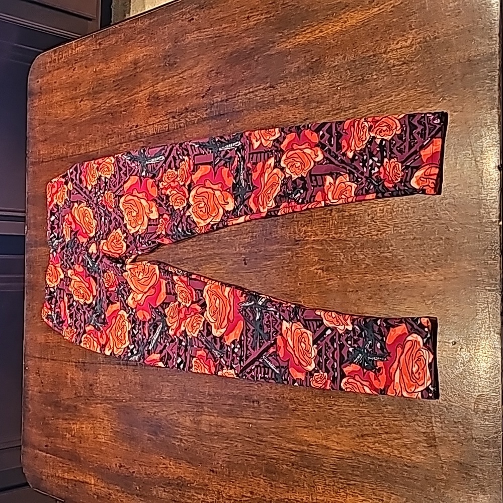 Floral‎ Rose Abstract print LulaRoe leggings